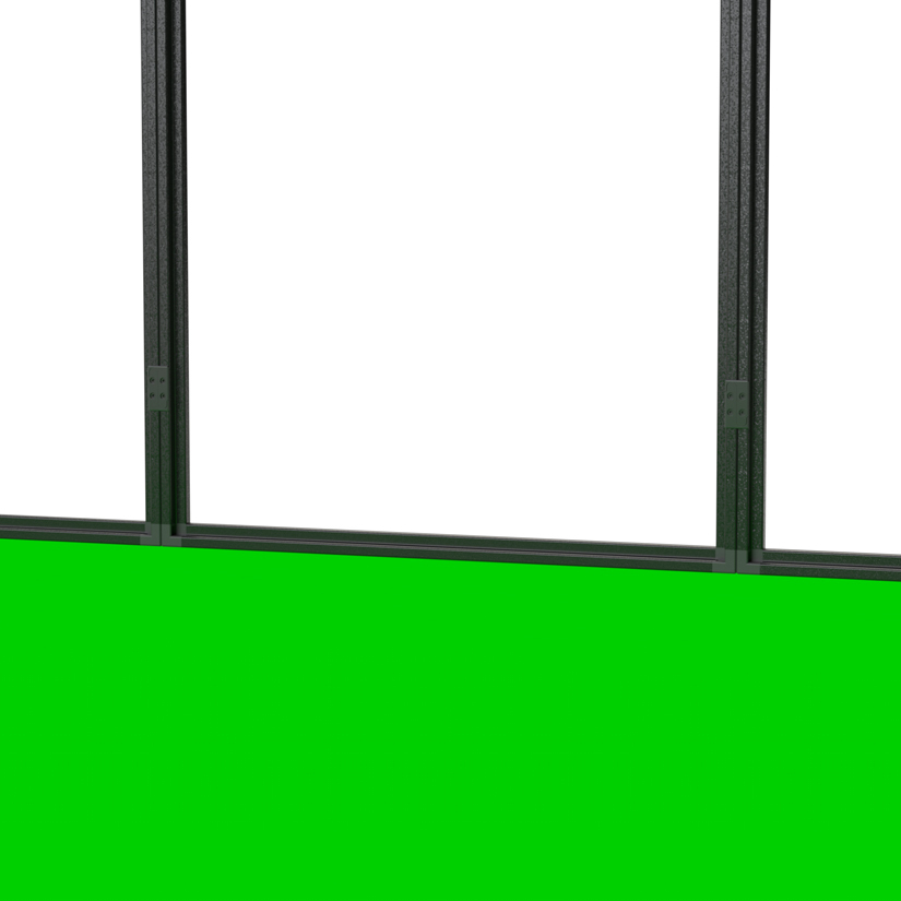 10x10 Square tradeshow booth with door 4