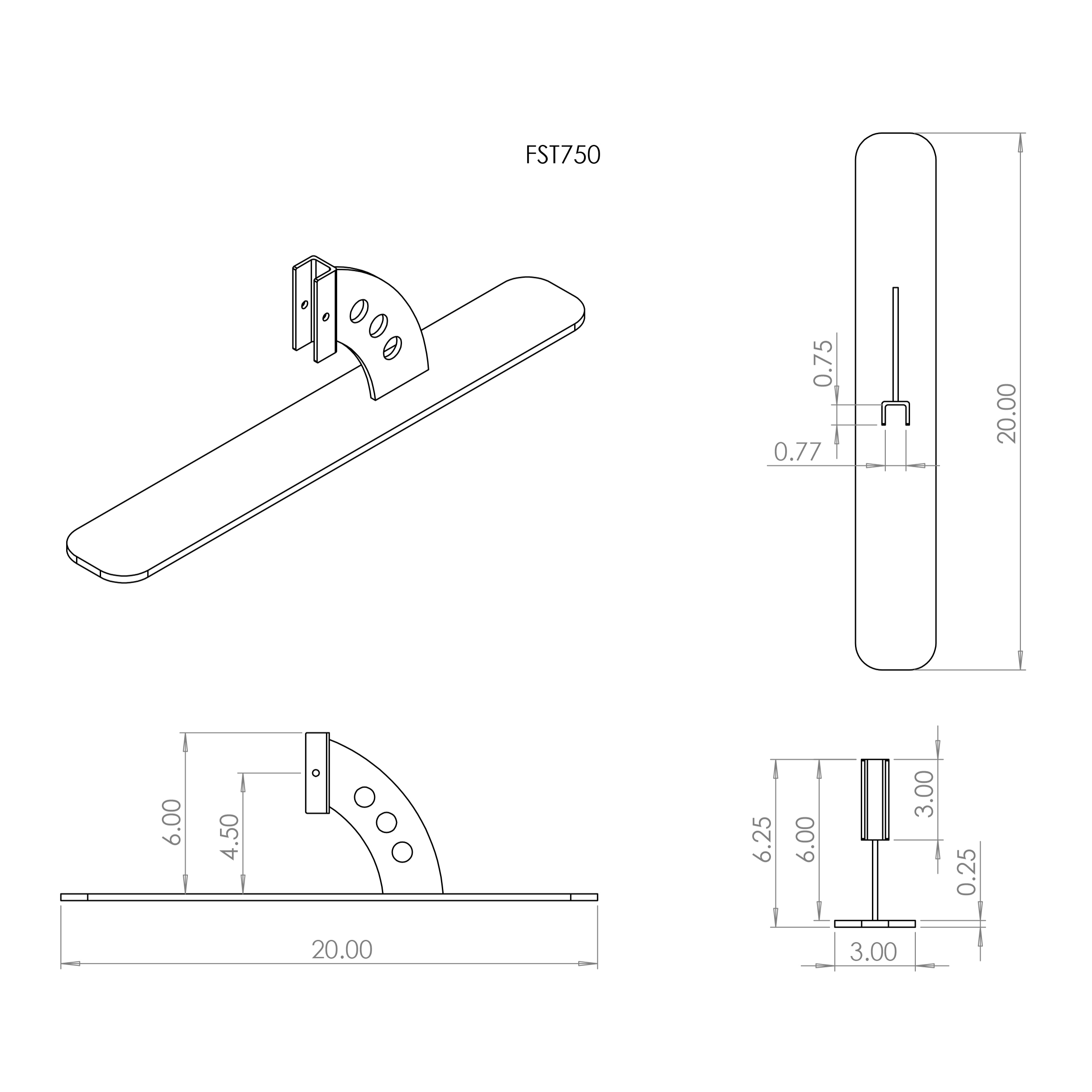 75 inch Frame Stand FST750 Web revised 121225
