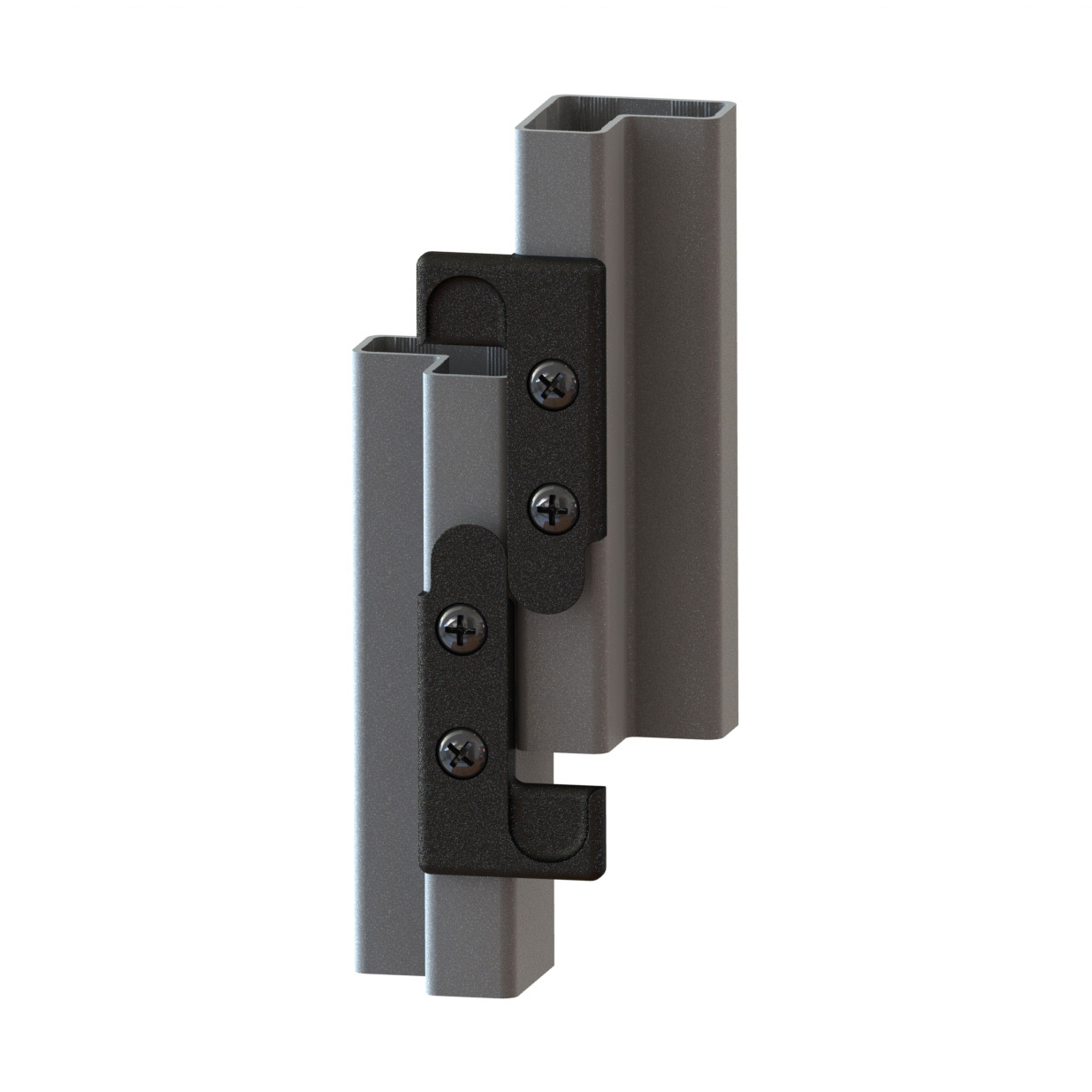 HBC 0 Straight aluminum tube frame clip assembly 2