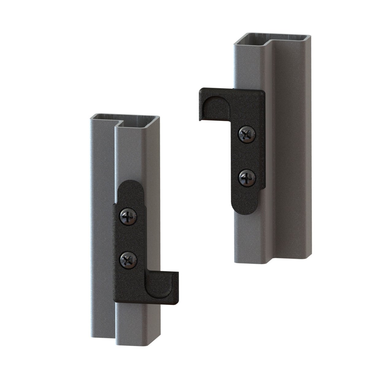 HBC 0 Straight aluminum tube frame clip assembly 3