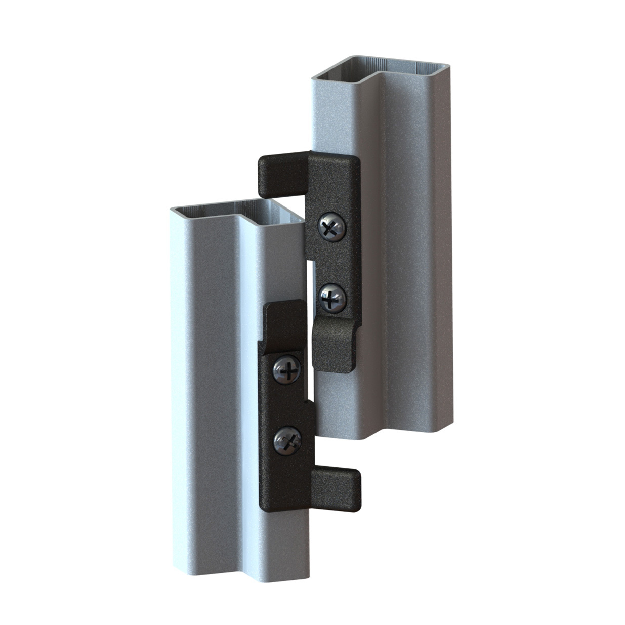 HBC 45 Angled 45 degree aluminum tube frame clip assembly 2