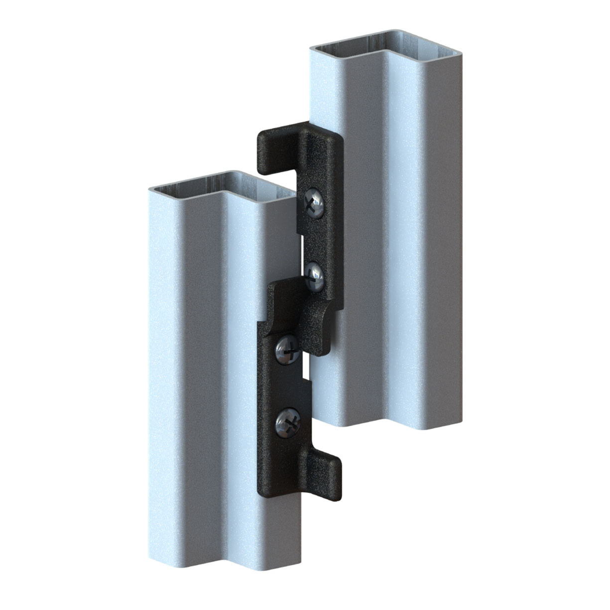 HBC 90 Angled 90 degree aluminum tube frame clip assembly 2