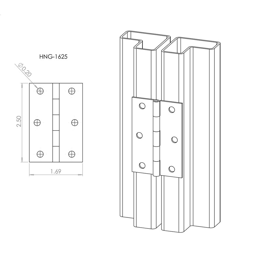 HNG 1625 Hinge Assem X 72423