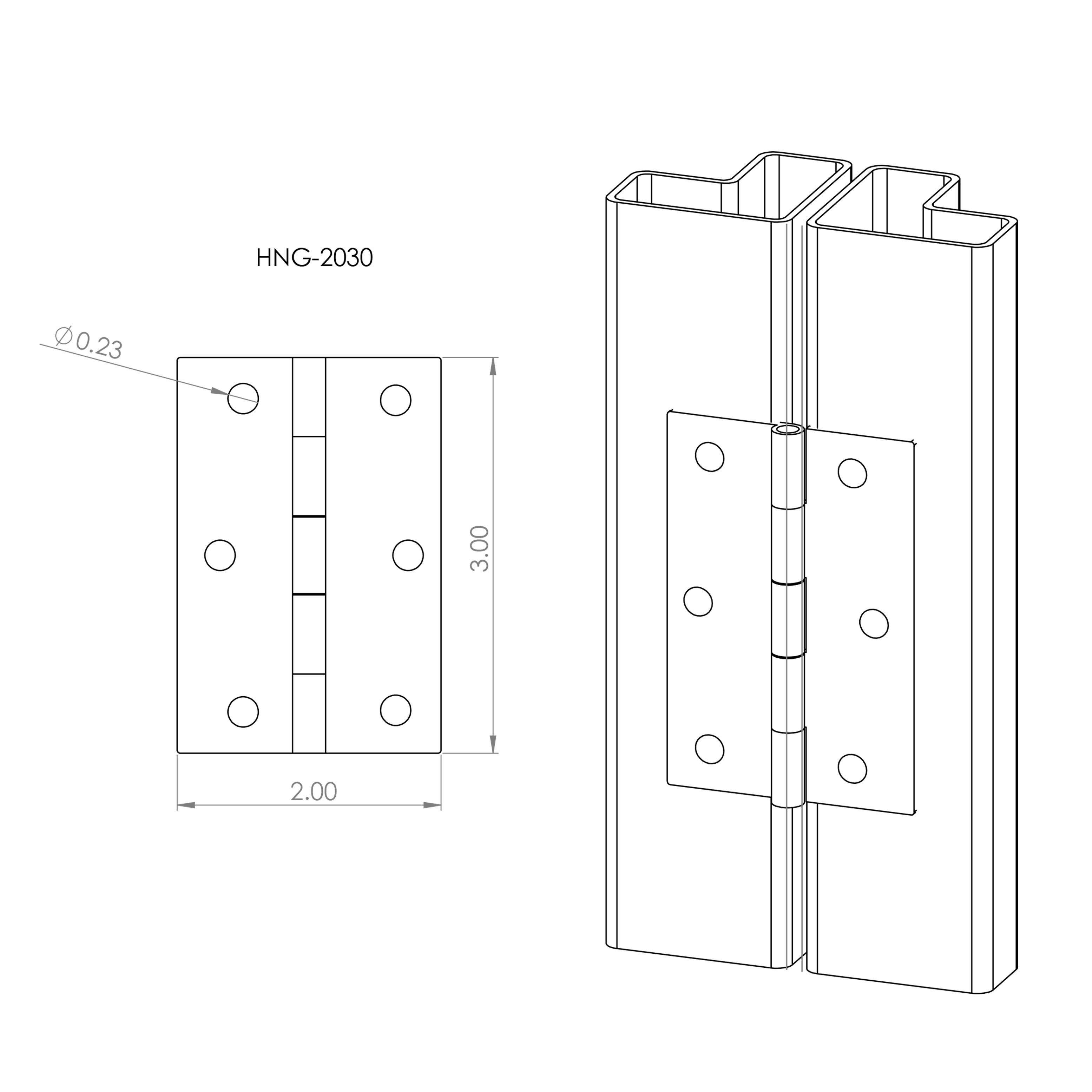 HNG 2030 Hinge Assem X 62223