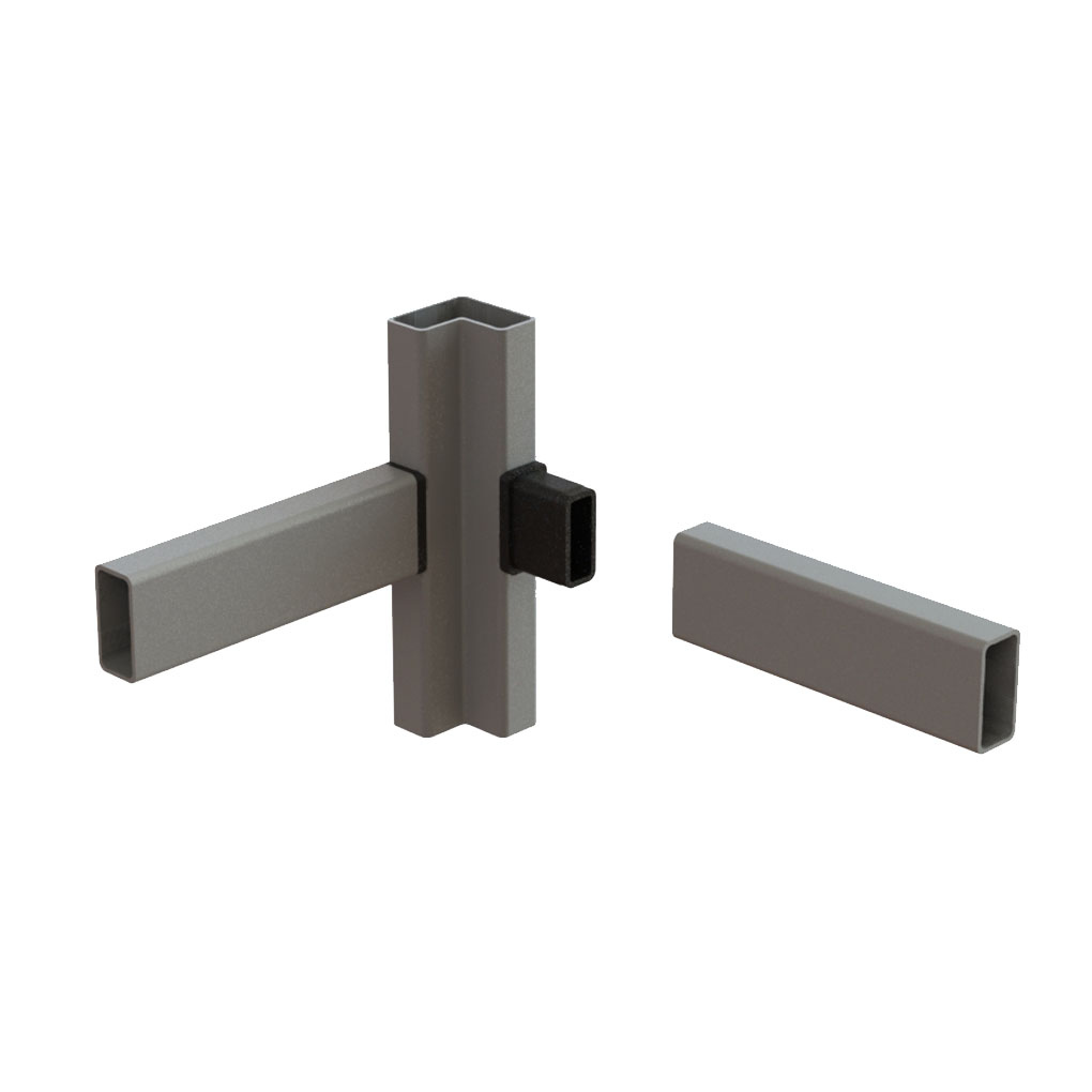 JFT 150 Flush T aluminum tube joint 12