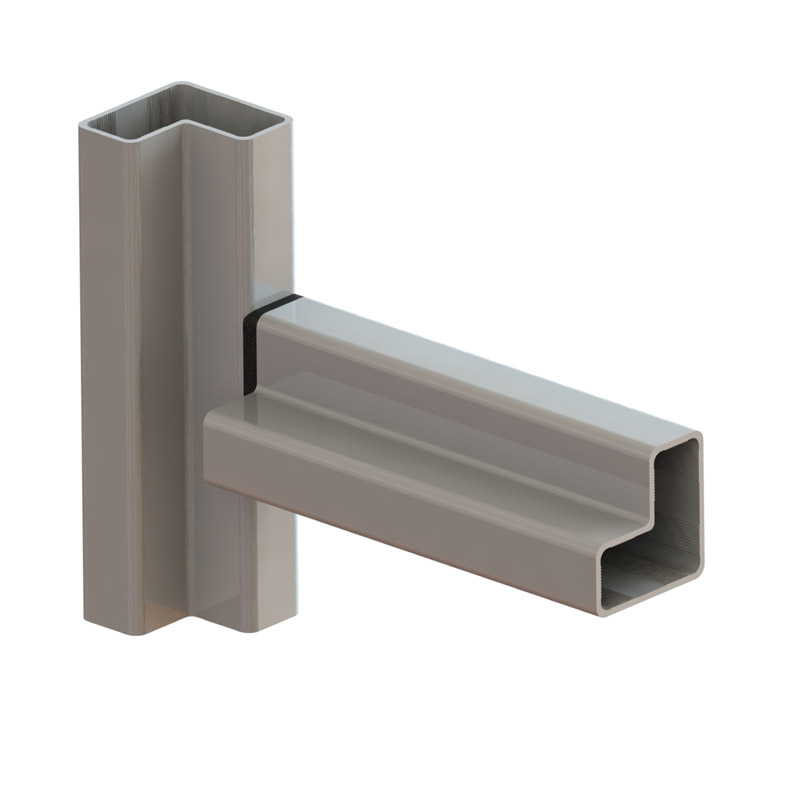 JFT 150 Flush T aluminum tube joint 7
