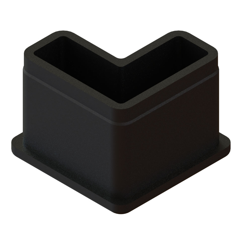 JLEC 150 End cap for aluminum L tube 3