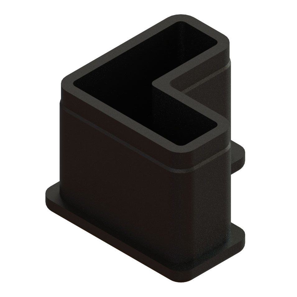 JLEC 150 End cap for aluminum L tube 4