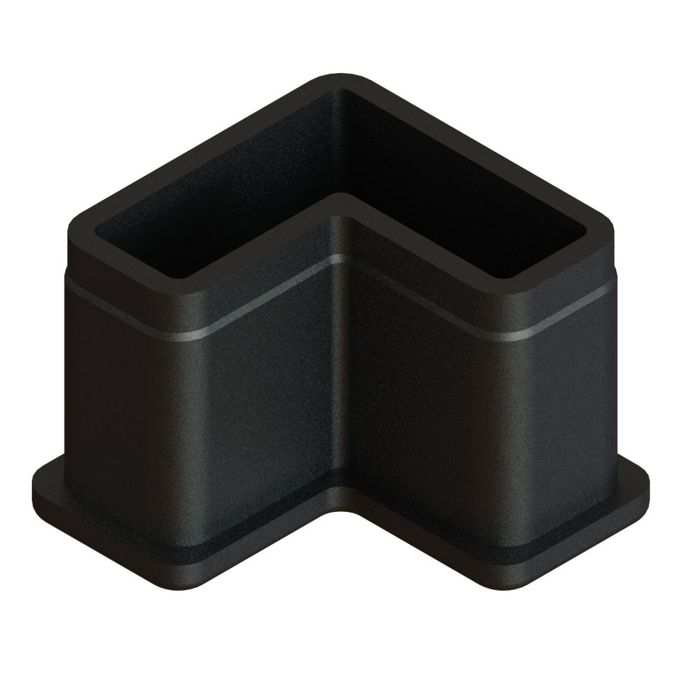 JLEC 150 End cap for aluminum L tube 9