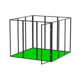 10x10 Square tradeshow booth with door 5